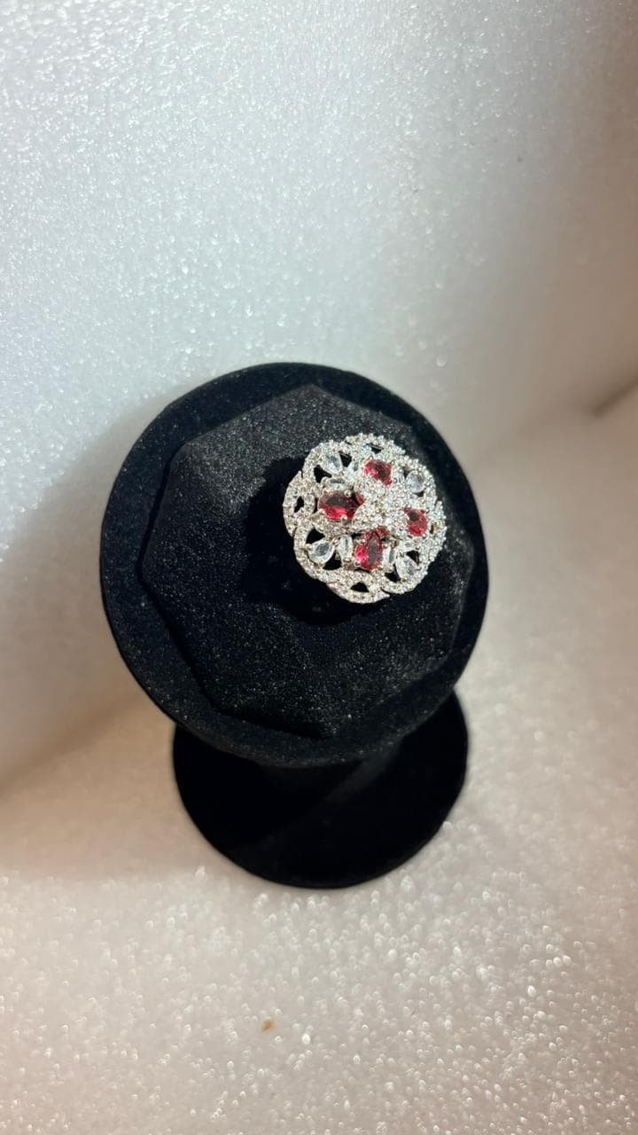  Ruby Royale Blossom  Earrings 3
